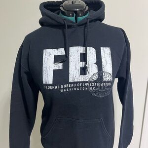 Gildan Black FBI Hoodie